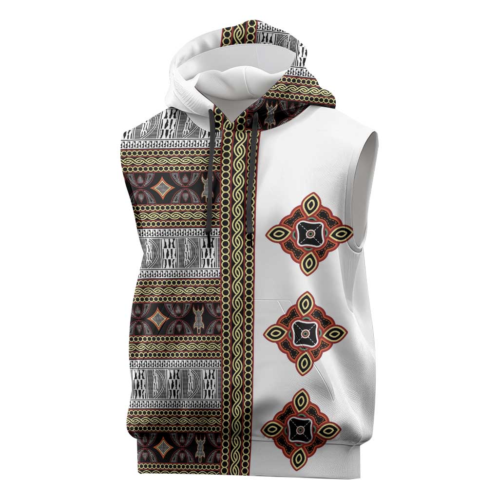 Cameroon Ndop Atoghu Inspired Sleeveless Hoodie