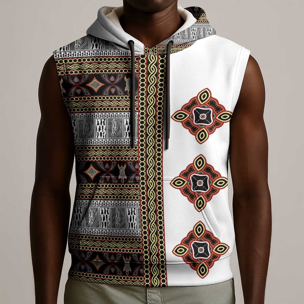 Cameroon Ndop Atoghu Inspired Sleeveless Hoodie