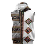 Cameroon Ndop Atoghu Inspired Sleeveless Zip Hoodie