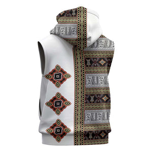 Cameroon Ndop Atoghu Inspired Sleeveless Zip Hoodie