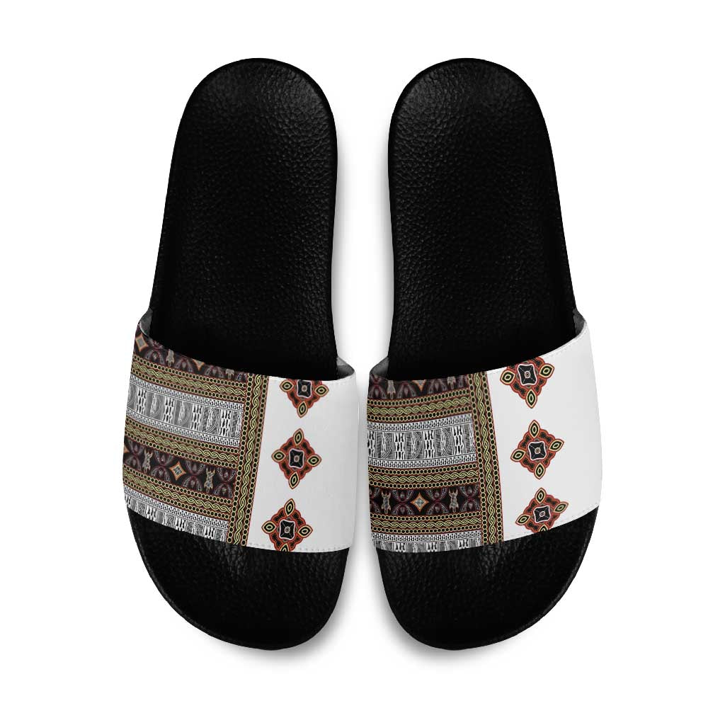 Cameroon Ndop Atoghu Inspired Slide Sandals