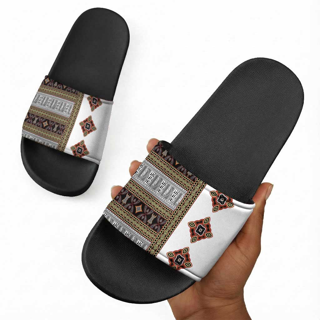 Cameroon Ndop Atoghu Inspired Slide Sandals