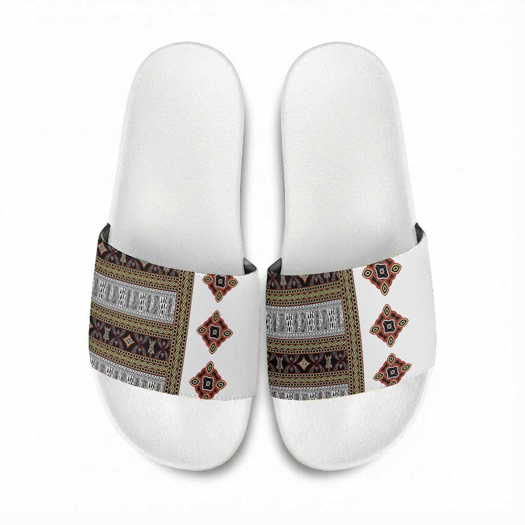 Cameroon Ndop Atoghu Inspired Slide Sandals