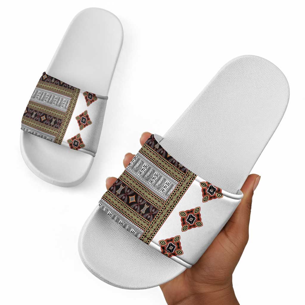 Cameroon Ndop Atoghu Inspired Slide Sandals