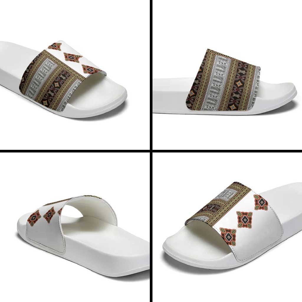 Cameroon Ndop Atoghu Inspired Slide Sandals