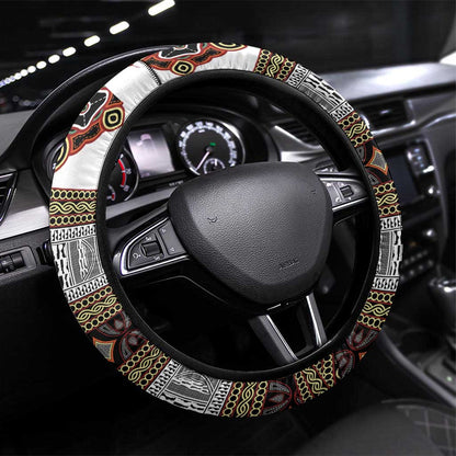 Cameroon Ndop Atoghu Inspired Steering Wheel Cover