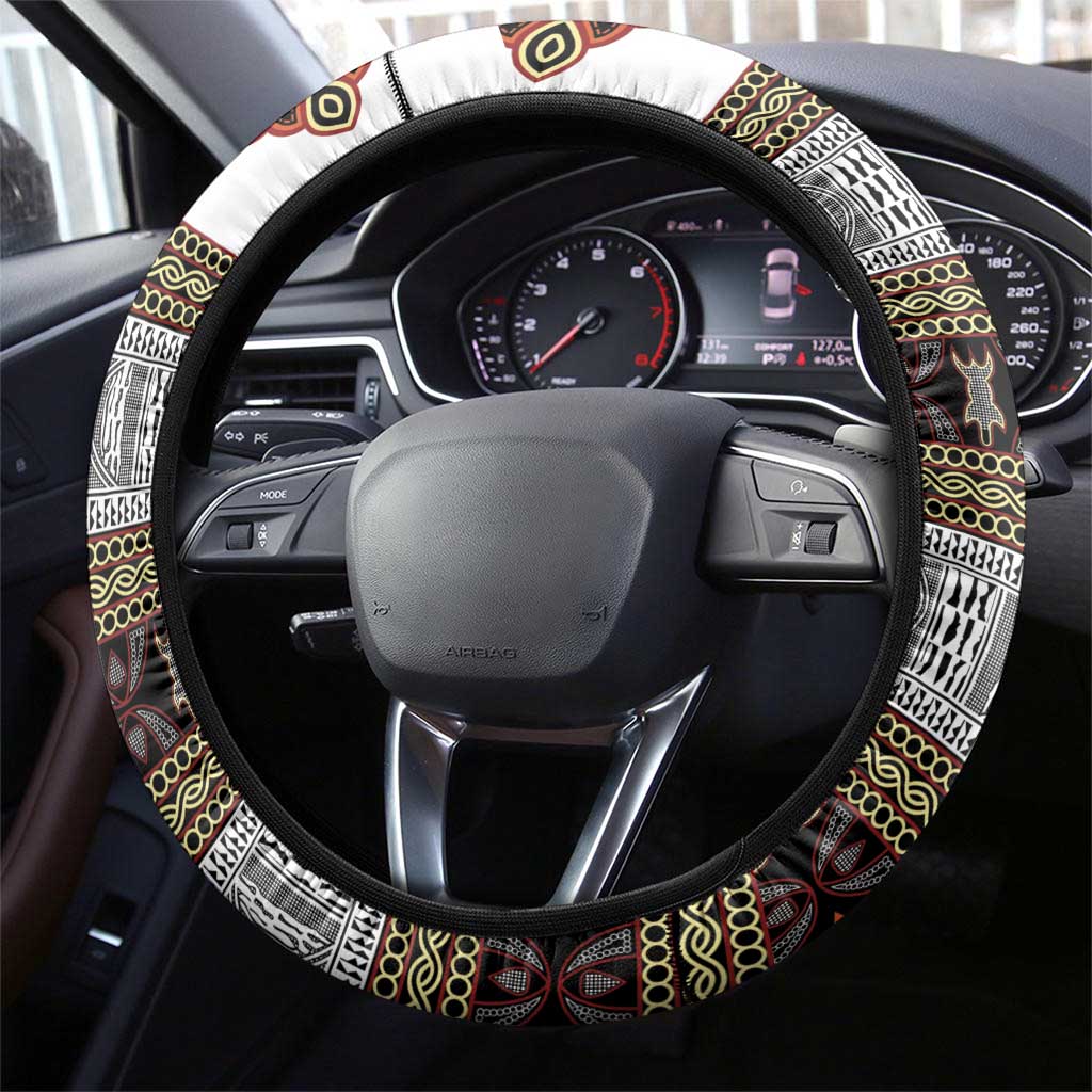Cameroon Ndop Atoghu Inspired Steering Wheel Cover