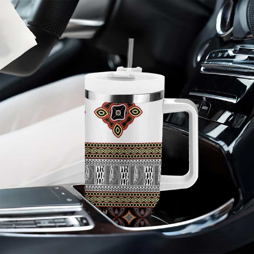 Cameroon Ndop Atoghu Inspired Tumbler With Handle