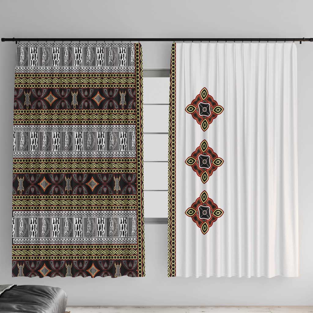 Cameroon Ndop Atoghu Inspired Window Curtain