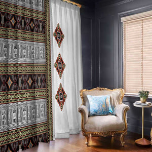 Cameroon Ndop Atoghu Inspired Window Curtain