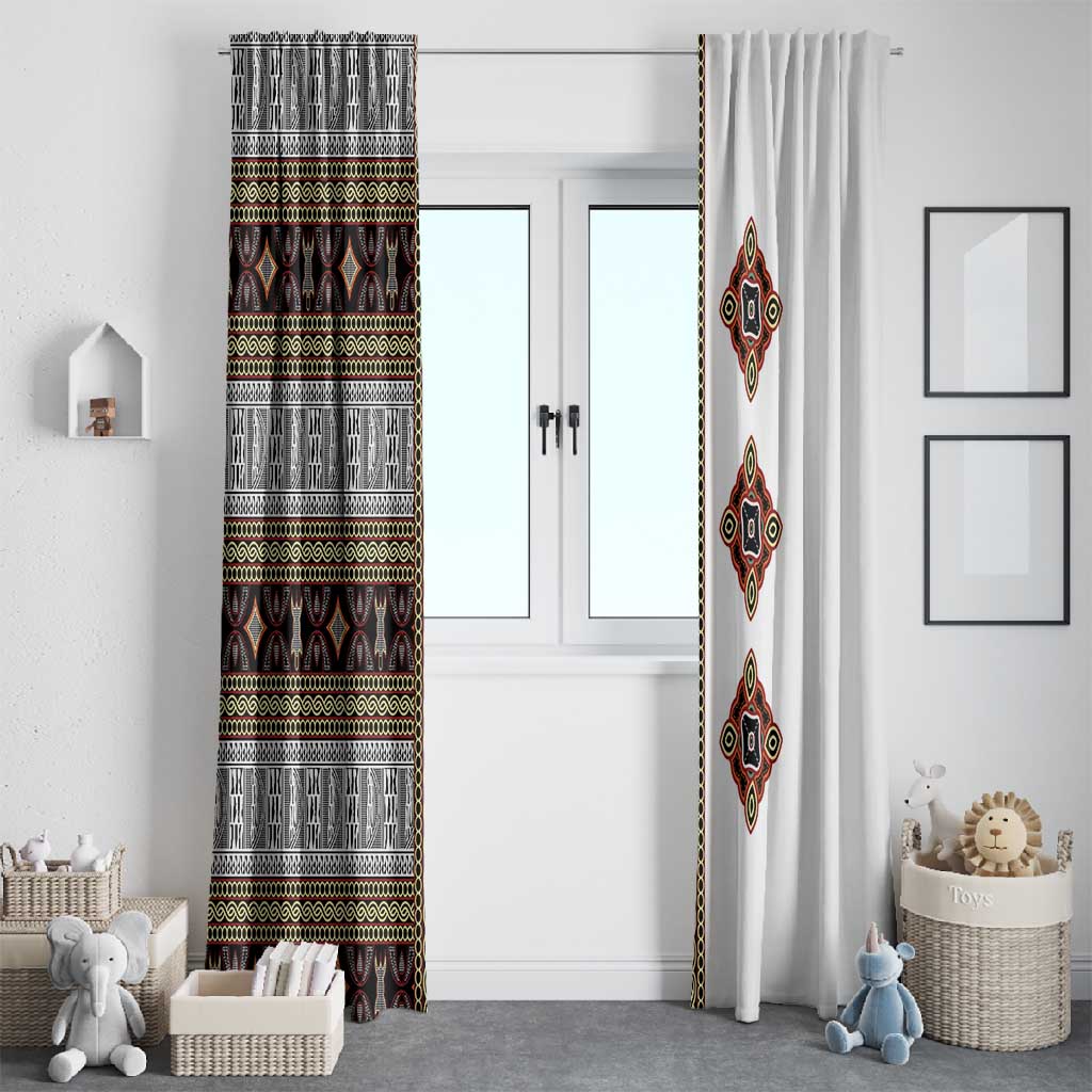 Cameroon Ndop Atoghu Inspired Window Curtain