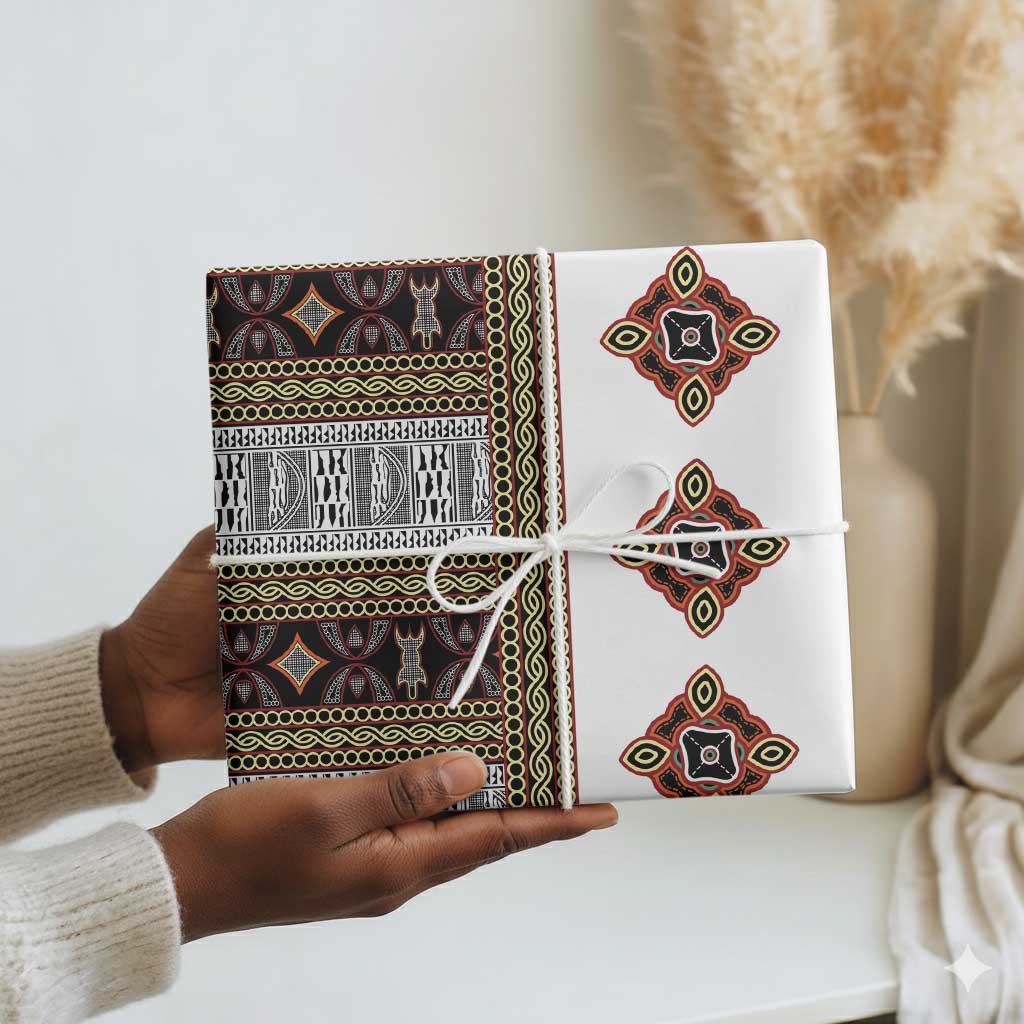 Cameroon Ndop Atoghu Inspired Wrapping Paper