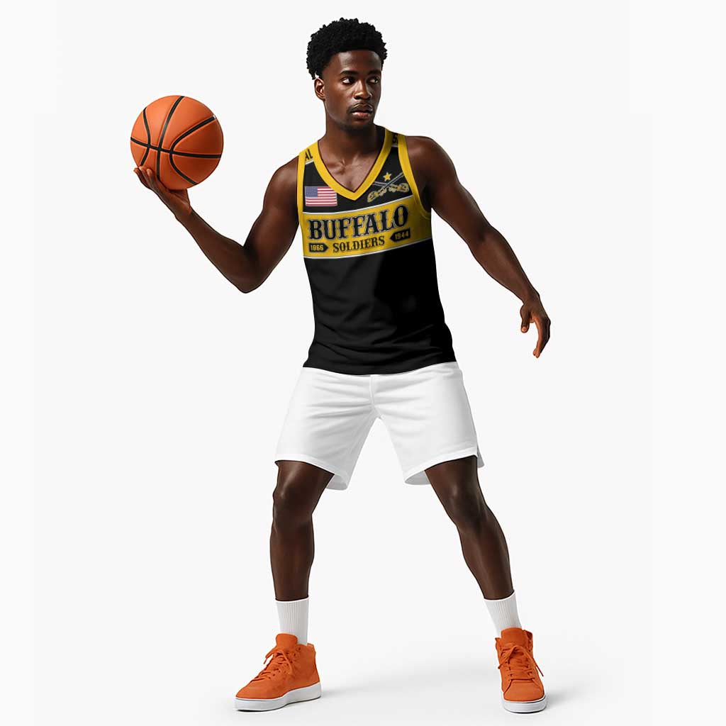 Personalised Buffalo Soldiers Basketball Jersey History of Heroes LT7