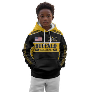 Personalised Buffalo Soldiers Kid Hoodie History of Heroes