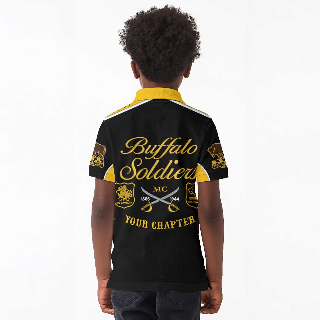 Personalised Buffalo Soldiers Kid Polo Shirt History of Heroes