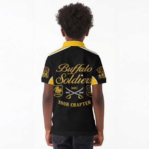 Personalised Buffalo Soldiers Kid Polo Shirt History of Heroes