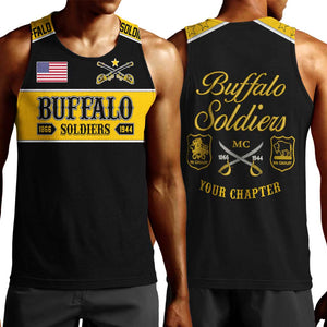 Personalised Buffalo Soldiers Men Tank Top History of Heroes