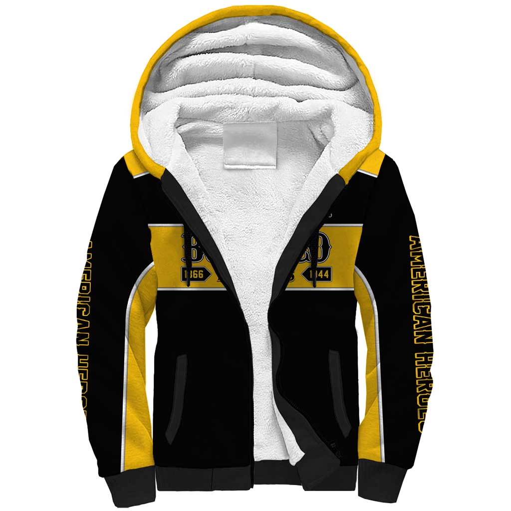 Personalised Buffalo Soldiers Sherpa Hoodie History of Heroes