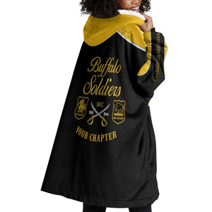 Personalised Buffalo Soldiers Wearable Blanket Hoodie History of Heroes