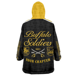 Personalised Buffalo Soldiers Wearable Blanket Hoodie History of Heroes