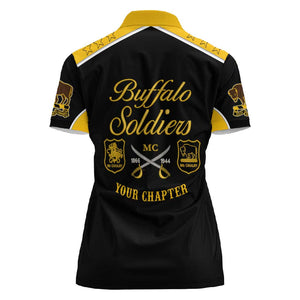 Personalised Buffalo Soldiers Women Polo Shirt History of Heroes