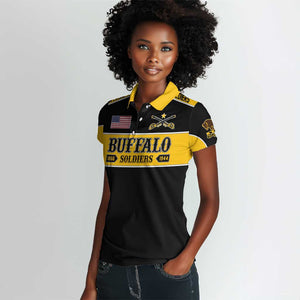 Personalised Buffalo Soldiers Women Polo Shirt History of Heroes