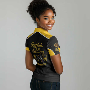 Personalised Buffalo Soldiers Women Polo Shirt History of Heroes LT7