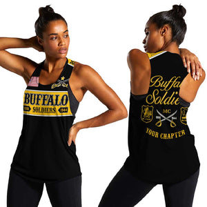 Personalised Buffalo Soldiers Women Racerback Tank History of Heroes