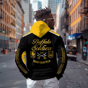 Personalised Buffalo Soldiers Zip Hoodie History of Heroes