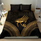 Ancient Egypt Gold Intricate Bedding Set Eye of Horus