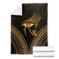 Ancient Egypt Gold Intricate Blanket Eye of Horus