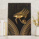 Ancient Egypt Gold Intricate Canvas Wall Art Eye of Horus