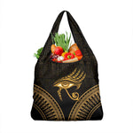 Ancient Egypt Gold Intricate Grocery Bag Eye of Horus