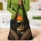 Ancient Egypt Gold Intricate Grocery Bag Eye of Horus