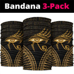 Ancient Egypt Gold Intricate Neck Gaiter Eye of Horus LT7