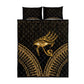 Ancient Egypt Gold Intricate Quilt Bed Set Eye of Horus