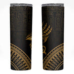 Ancient Egypt Gold Intricate Skinny Tumbler Eye of Horus