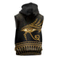 Ancient Egypt Gold Intricate Sleeveless Hoodie Eye of Horus - African Pride