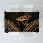 Ancient Egypt Gold Intricate Tablecloth Eye of Horus