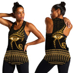 Ancient Egypt Gold Intricate Women Racerback Tank Eye of Horus