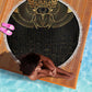 Ancient Egypt Beach Blanket Black Gold Scarab