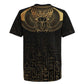 Ancient Egypt Rugby Jersey Black Gold Scarab