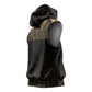 Ancient Egypt Sleeveless Hoodie Black Gold Scarab - African Pride