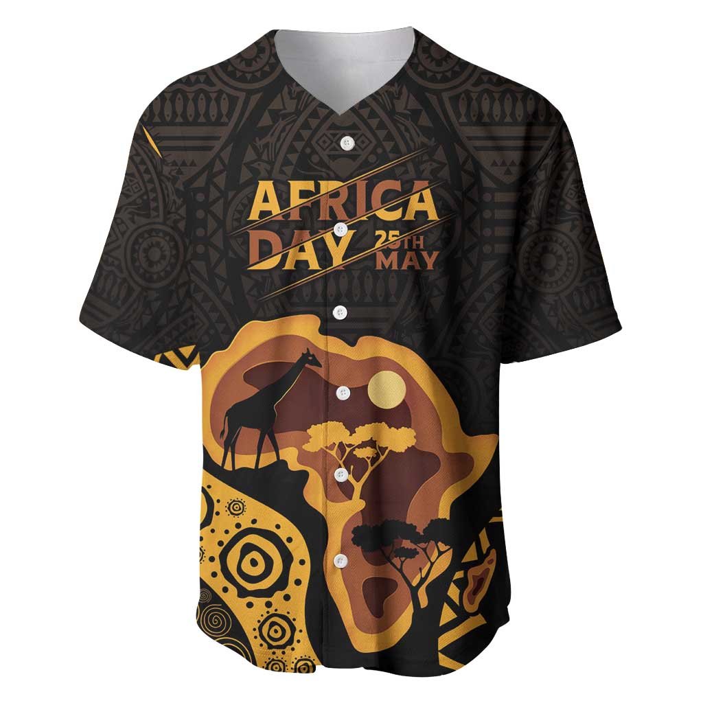 Africa Day Personalized Baseball Jersey Ethnic Retro Style