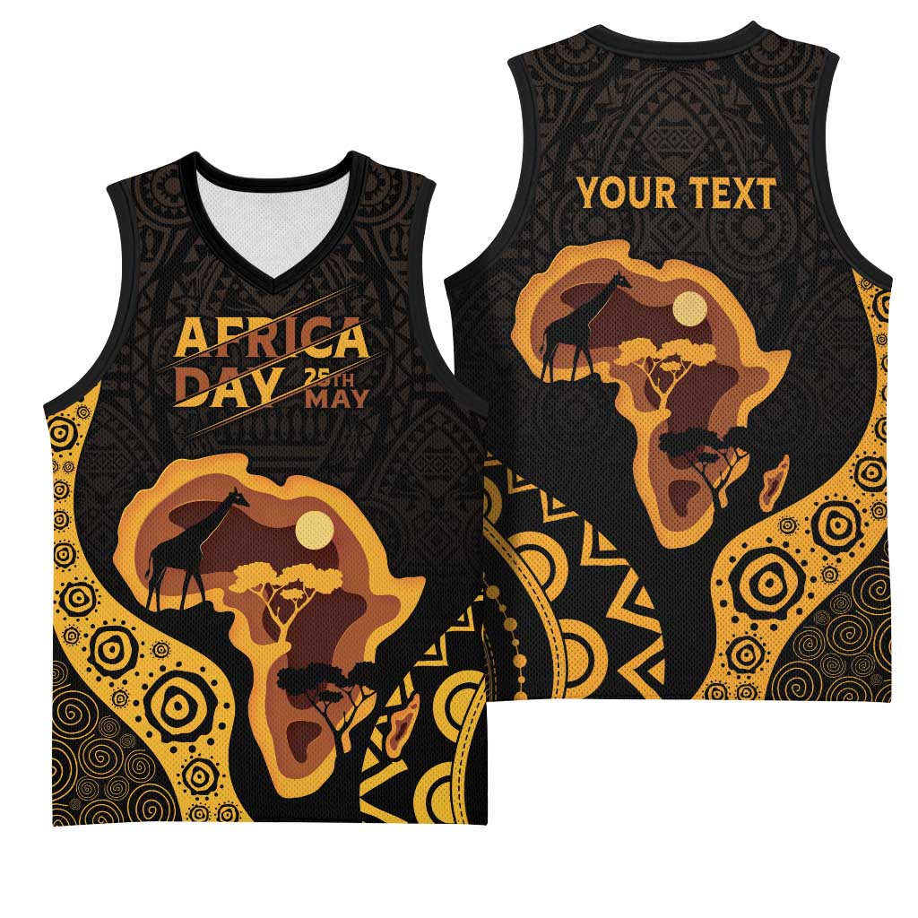 Africa Day Personalized Basketball Jersey Ethnic Retro Style LT7