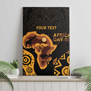 Africa Day Personalized Canvas Wall Art Ethnic Retro Style