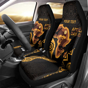 Africa Day Personalized Car Seat Cover Ethnic Retro Style