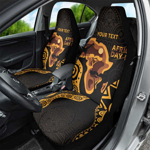 Africa Day Personalized Car Seat Cover Ethnic Retro Style