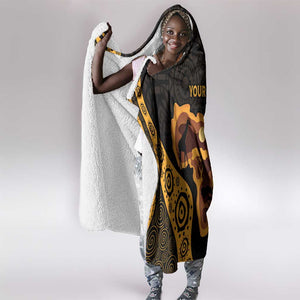 Africa Day Personalized Hooded Blanket Ethnic Retro Style