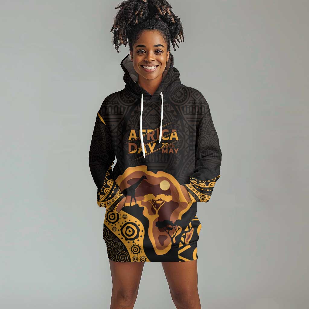 Africa Day Personalized Hoodie Dress Ethnic Retro Style